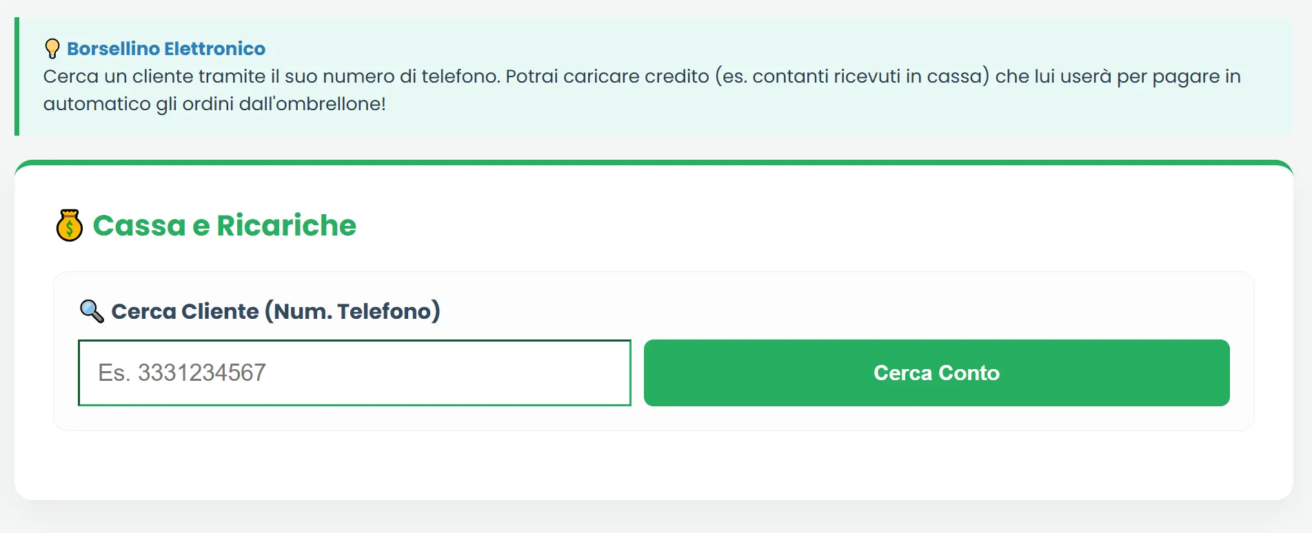 Schermata Gestione Borsellino
