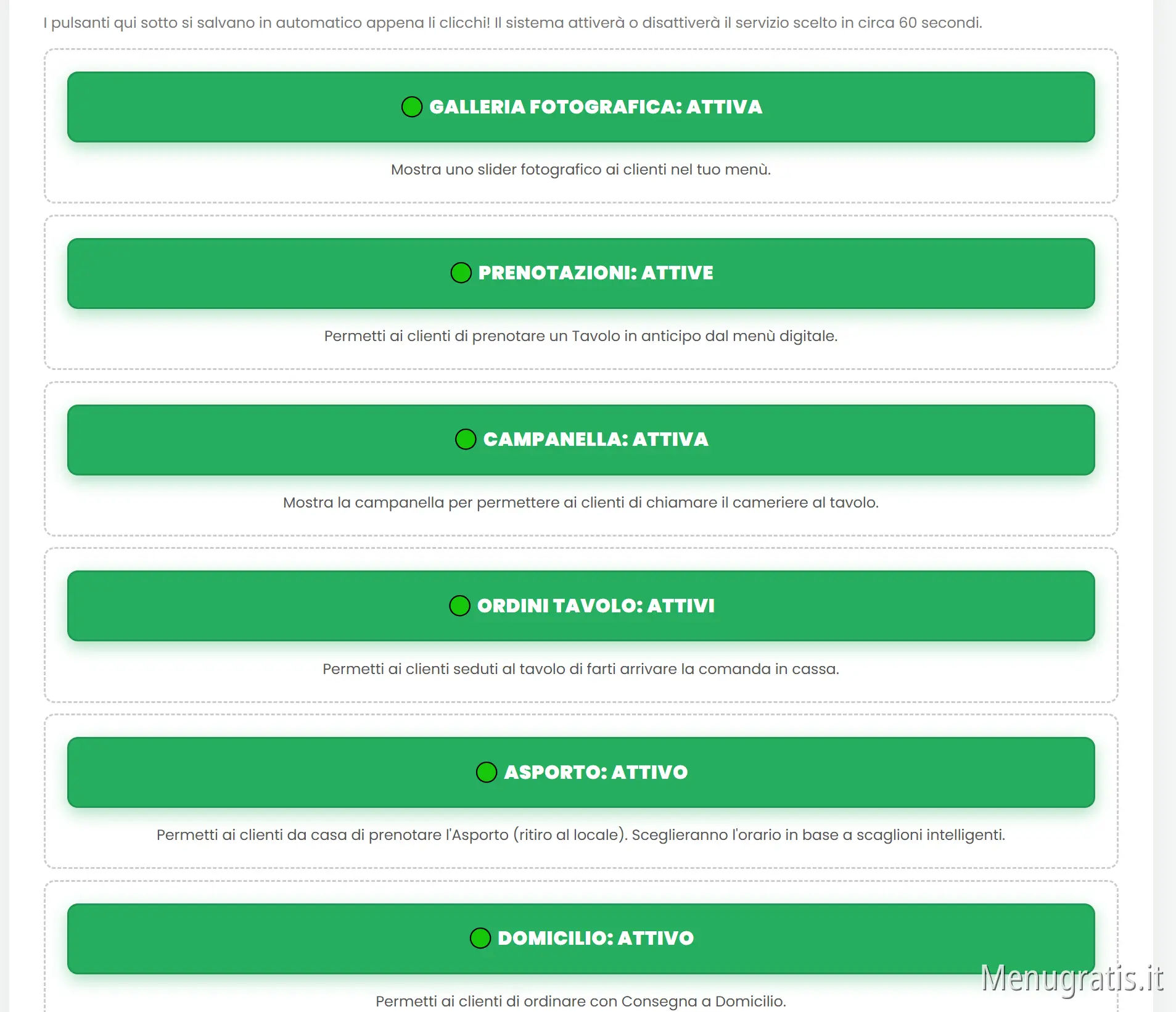 Schermata Notifiche Dashboard e WhatsApp