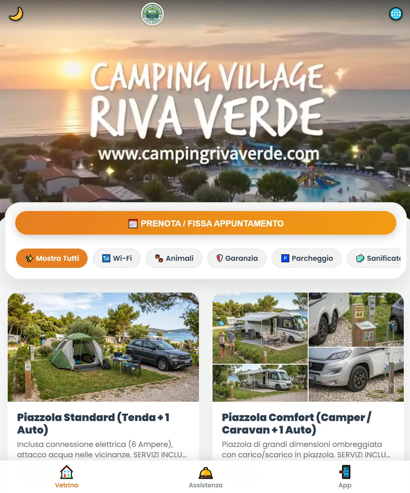 Anteprima Web App su Smartphone