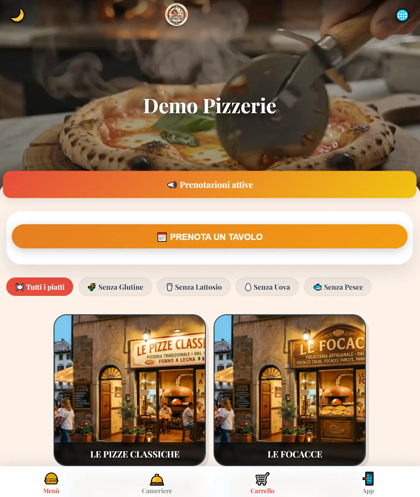 Anteprima Web App su Smartphone